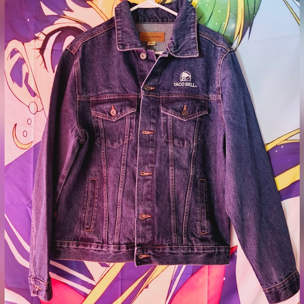 Port Authority Medium Taco Bell Embroidered Denim Jea… - Gem